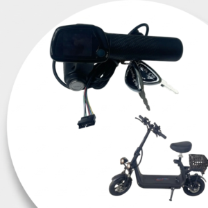 دعسة سكوتر كهربائي 48 فولت مع شاشة رقمية ومفتاح تشغيل سلك طويل